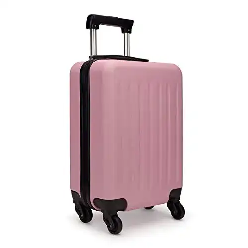 Koffer mittelgroß KONO Trolley Hartschale ABS Gepäck 4 Rollen