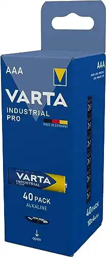 Varta-Batterie Varta Batterien AAA, 40 Stück, Industrial Pro
