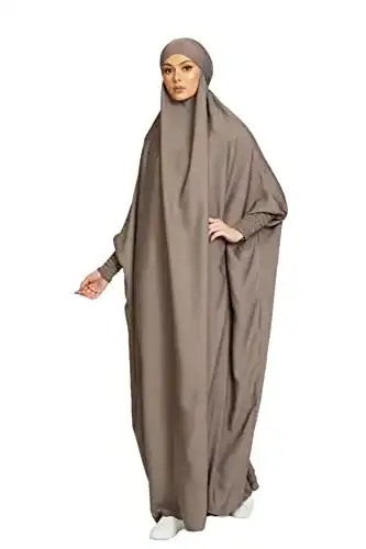 Burka RLLJS Frauen Muslimisches Kleid Ramadan Einteilig