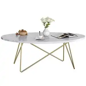 Marmor-Couchtisch FirFurd Couchtisch Marmor Optik Beistelltisch