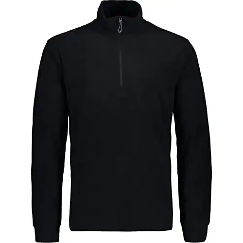 Skipullover CMP Flecce Rolli Herren Shirt, Nero, 46, 3G28037N