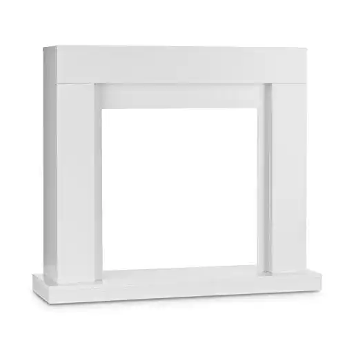 Kaminkonsole Klarstein Studio, MDF-Platten mit weißer Lackierung
