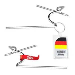 Gewächshausklammern ECENCE 50x Edelstahl verzinkt
