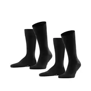 Herrensocken schwarz FALKE Herren Socken Happy 2-Pack