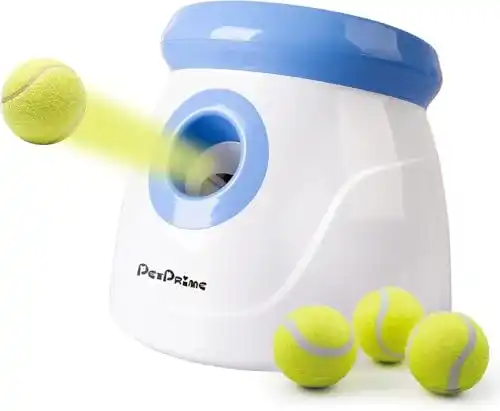 Tennisballmaschine pet prime Automatischer Ballwerfer, Hunde Ball