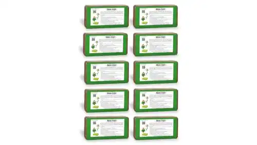 Blumenerde Humusziegel – Kokoserde gepresst 10 x 650g – 90 L