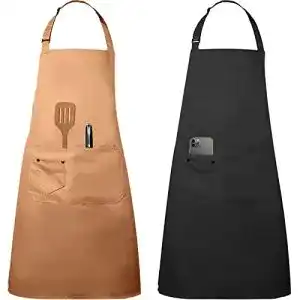 Kochschürze Tonsooze Verstellbare Schürze mit 2 Taschen