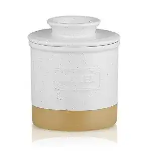 Französische Butterdose HVH Keramik Buttertopf mit Deckel