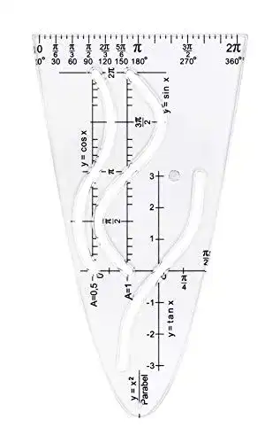 Parabelschablone TSI 46120 Parabel glasklar