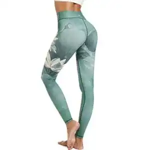 Yoga-Pants HAPYWER Damen Sport Leggings Lang Gym Training