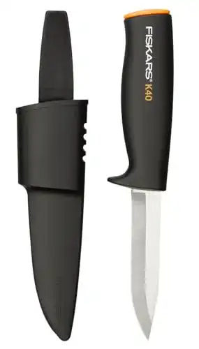 Angelmesser Fiskars Universalmesser, Inklusive Köcher zum sicheren Verstauen