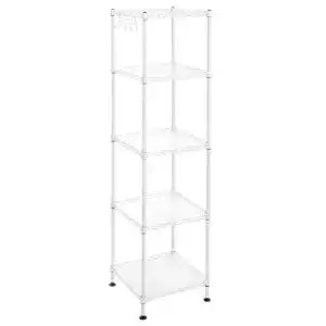 Metallregal SONGMICS Badezimmerregal, Standregal, 5 PP-Platten