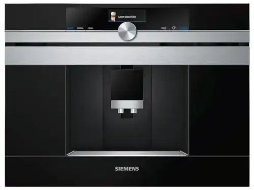 Einbau-Kaffeevollautomat Siemens CT636LES6, 19 bar, Schwarz