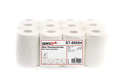 Die beste Handtuchrolle SemyTop Semy Top Mini, 2 lagig, 1 x 12 Stück 2026 Test Bestseller Handtuchrolle SemyTop Semy Top Mini, 2 lagig, 1 x 12 Stück