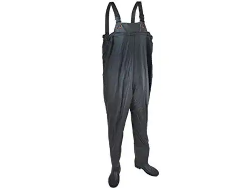 Wathose ISO TRADE Größe 40-46 Anglerhose mit Stiefeln n Teichhose