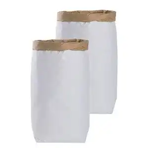 Papiersack Lifestyle Lover 2X DIY Paperbag rund aus Kraftpapier