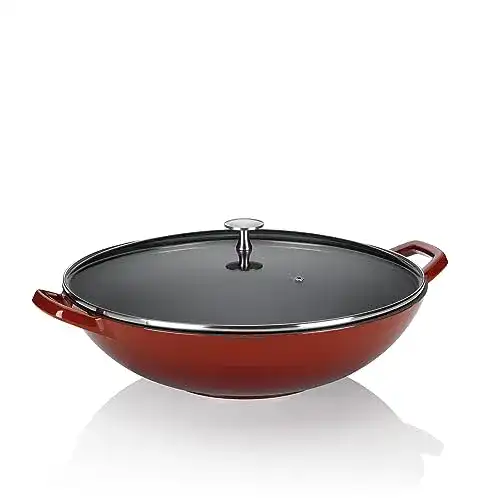 Die beste Kela-Pfanne kela Wok Calido Gusseisen rot 10cm 36cmØ 4l, 36 cm 2026 Test Bestseller Kela-Pfanne kela Wok Calido Gusseisen rot 10cm 36cmØ 4l, 36 cm