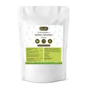 Koffeintabletten FRESH ORGANICS PURE & NATURAL, 250 Stk
