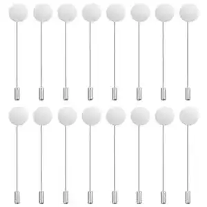 Hutnadel Supvox Rund silber Edelstahl Blank 3 x 0,6 Zoll