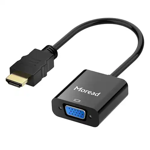 VGA-HDMI-Adapter Moread Gold-Plated HDMI to VGA Adapter