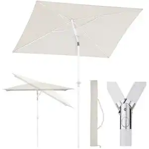 Balkonschirm-Rechteckig Sekey 180 × 125 cm mit Schutzhülle