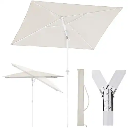 Balkonschirm-Rechteckig Sekey 180 × 125 cm mit Schutzhülle