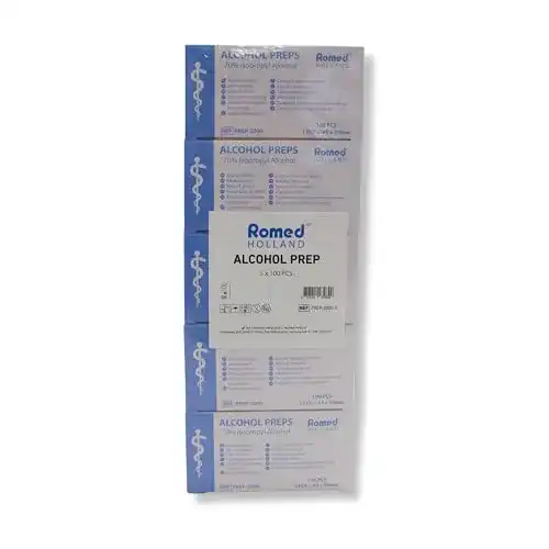 Alkoholtupfer Romed 30 x 65 mm Tupfer Alkoholpads (500 Stück)