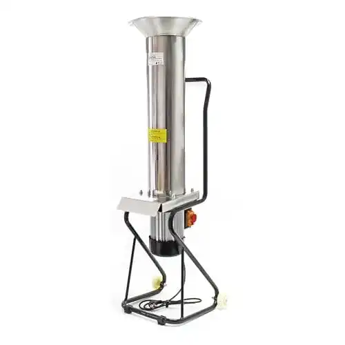 Obstmühle Wiltec Rollbarer Obsthäcksler aus Edelstahl, 1100W