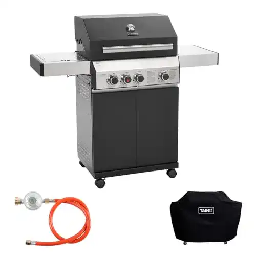 Taino-Gasgrill TAINO BLACK Gasgrill-Set mit Gasdruckminderer