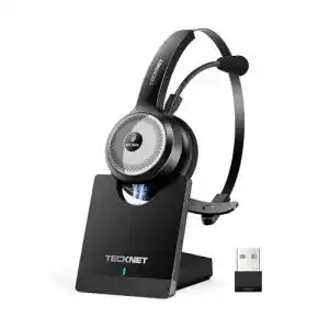 Mono-Headset TECKNET Bluetooth mit Mikrofon, mit Ladestation