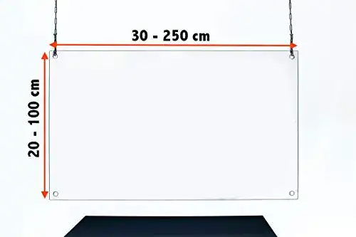 Spuckschutz hängend 60 cm breit Supply24 since 2004 Acrylglas