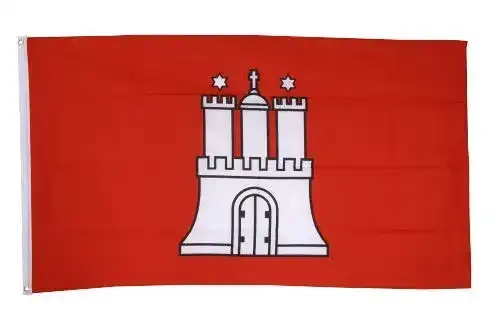 Hamburg-Flagge Flaggenfritze ® Fahne Flagge Hamburg 90 x 150