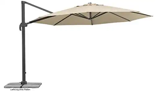 Schneider-Ampelschirm Schneider Rhodos Grande, natur, 400 cm