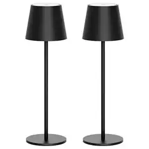 Akku-Tischlampe Klighten 2 Stück LED Dimmbare Akku Tischlampe