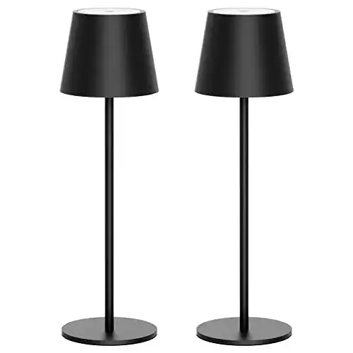 Akku-Tischlampe Klighten 2 Stück LED Dimmbare Akku Tischlampe