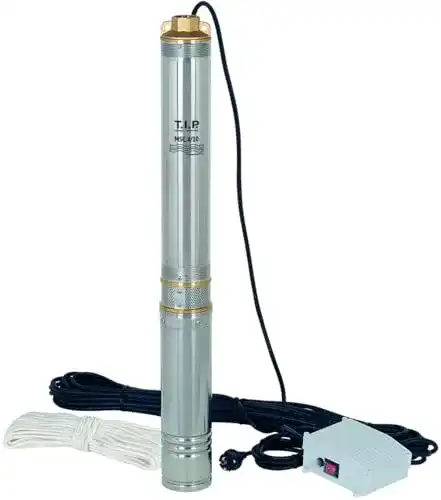 Tiefbrunnenpumpe T.I.P. 30193 MSC 4/10 Edelstahl, Silber
