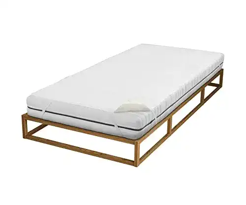 Moltonauflage biberna Sleep & Protect 0808315, 70×140 cm weiß