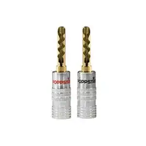 Bananenstecker POPPSTAR 2X High End Hohl, Bananas
