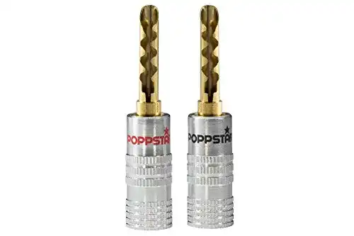 Bananenstecker POPPSTAR 2X High End Hohl, Bananas