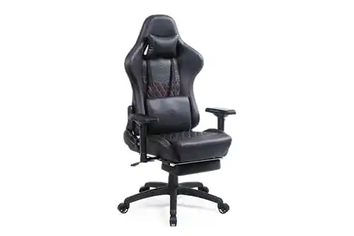 Gaming-Stuhl mit Fußstütze Dowinx, Rennstil mit Massage