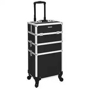 Schminkkoffer leer SONGMICS Kosmetikkoffer, 3-in-1, abschließbar