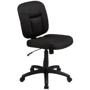 Bürostuhl ohne Armlehne Amazon Basics, niedrige Rückenlehne