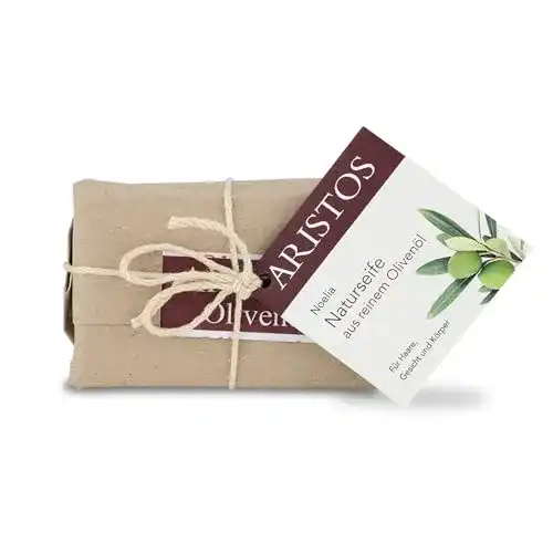 Duschseife ARISTOS Olivenölseife aus extra nativem Olivenöl, 110g