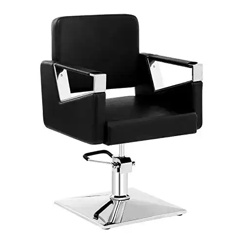 Friseurstuhl Physa BRISTOL BLACK höhenverstellbar Friseursessel