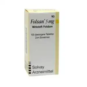Folsäure Teofarma s.r.l. Folsan 5 mg Tabletten, 100 St. Tabletten