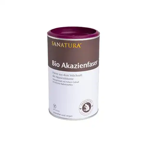 Akazienfaser Sanatura Pulver Bio, 180 g, gut verträglich