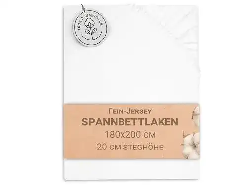 Die beste Spannbettlaken (180 x 200) ZOLLNER Spannbettlaken, Baumwolle 2026 Test Bestseller Spannbettlaken (180 x 200) ZOLLNER Spannbettlaken, Baumwolle