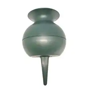Grabvase Schreiber Deko 1 Stück rund grün 27 cm, Kunststoff