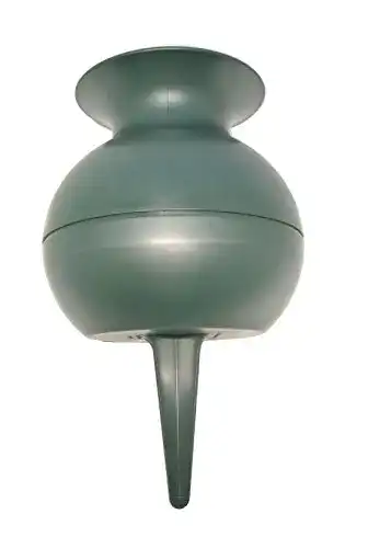 Grabvase Schreiber Deko 1 Stück rund grün 27 cm, Kunststoff