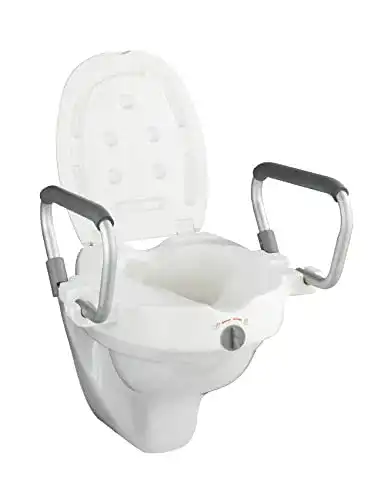 Die beste Toilettensitzerhöhung mit Armlehnen WENKO Secura, Kunststoff 2026 Test Bestseller Toilettensitzerhöhung mit Armlehnen WENKO Secura, Kunststoff